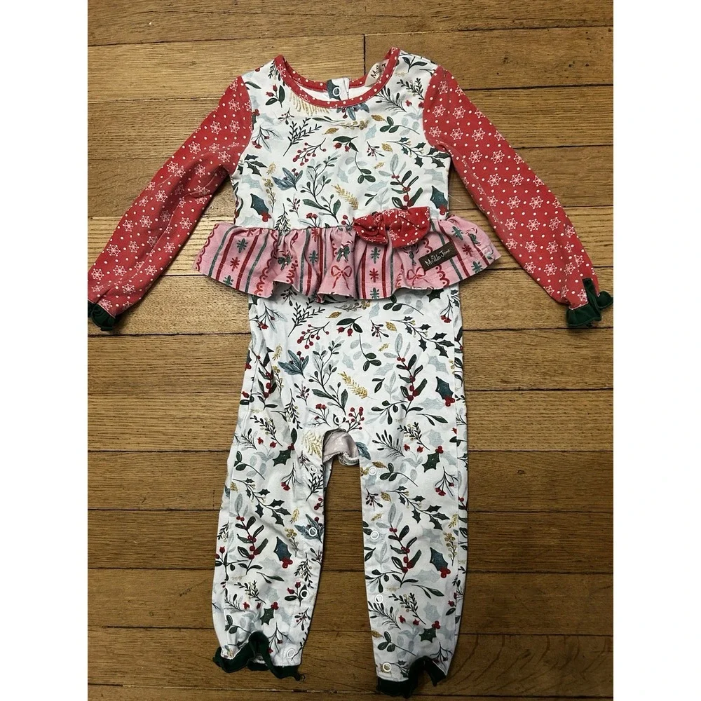 Matilda Jane Mistletoe Magic Romper - Size18-24 Months - EUC Christmas Holiday